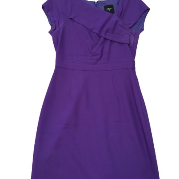 J Crew Suiting Wool Purple Dress Size 2 - Picture 6 of 10